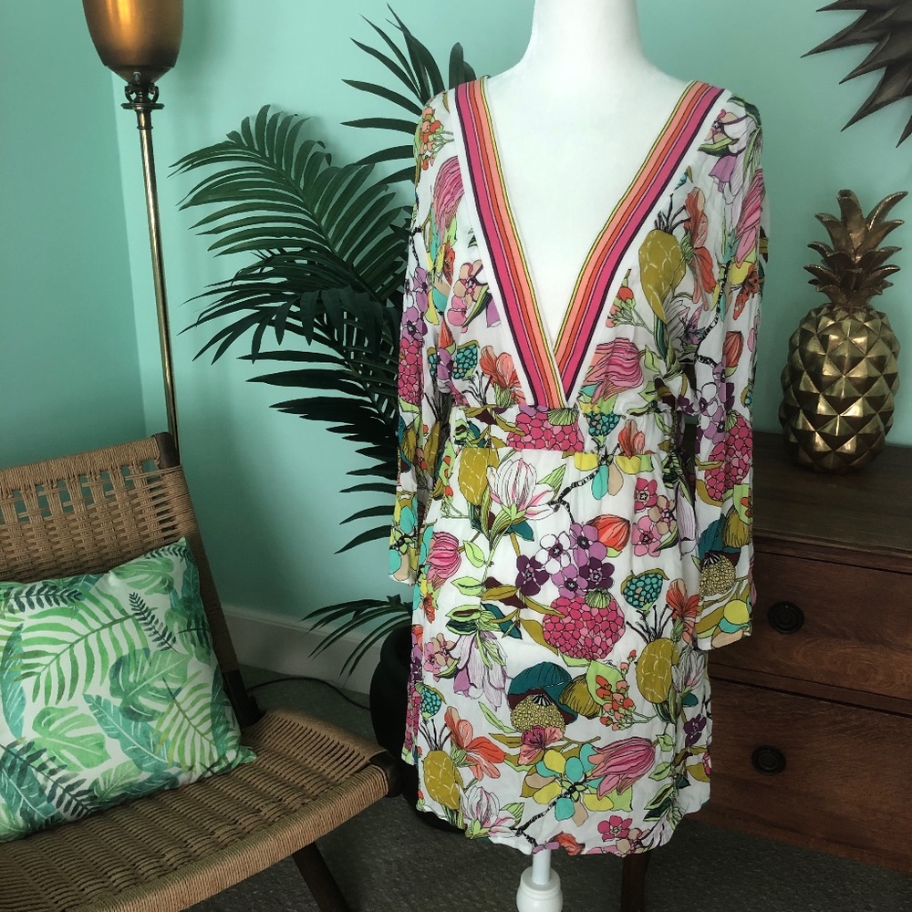 Trina Turk Swimsuit Open Back Coverup NWT